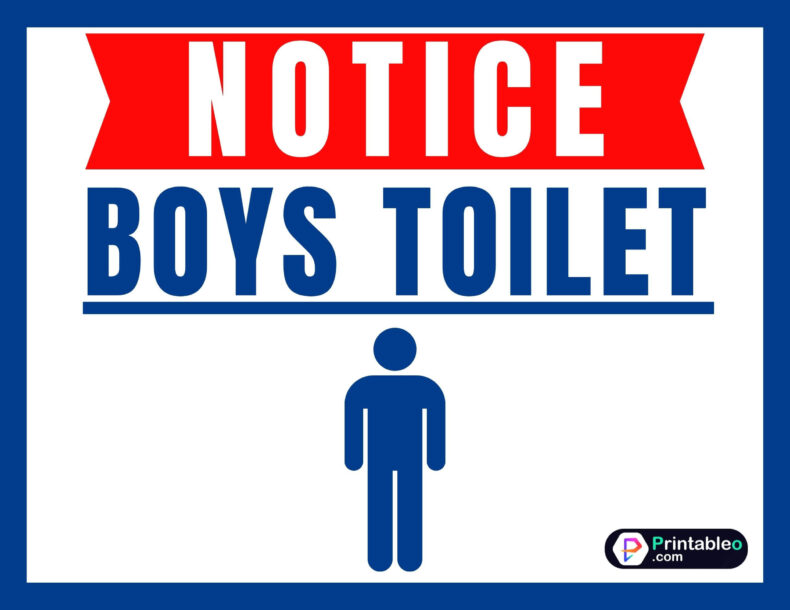 Toilet Boy Sign