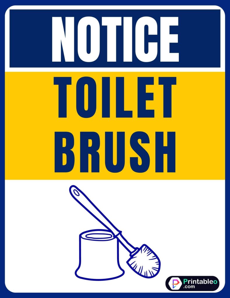Toilet Brush Sign