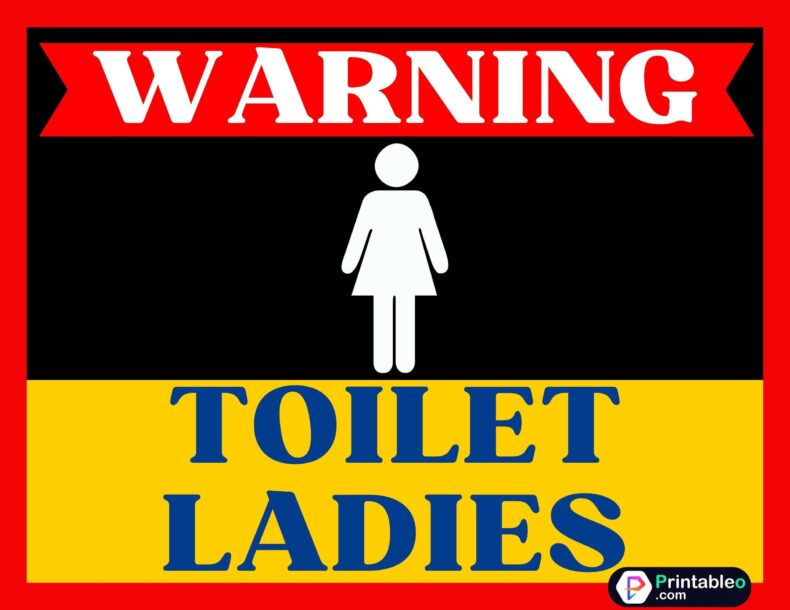 Toilet Ladies Sign