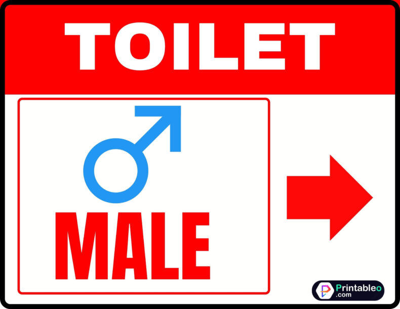 Toilet Male Sign