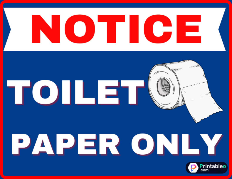 Toilet Paper Only Sign