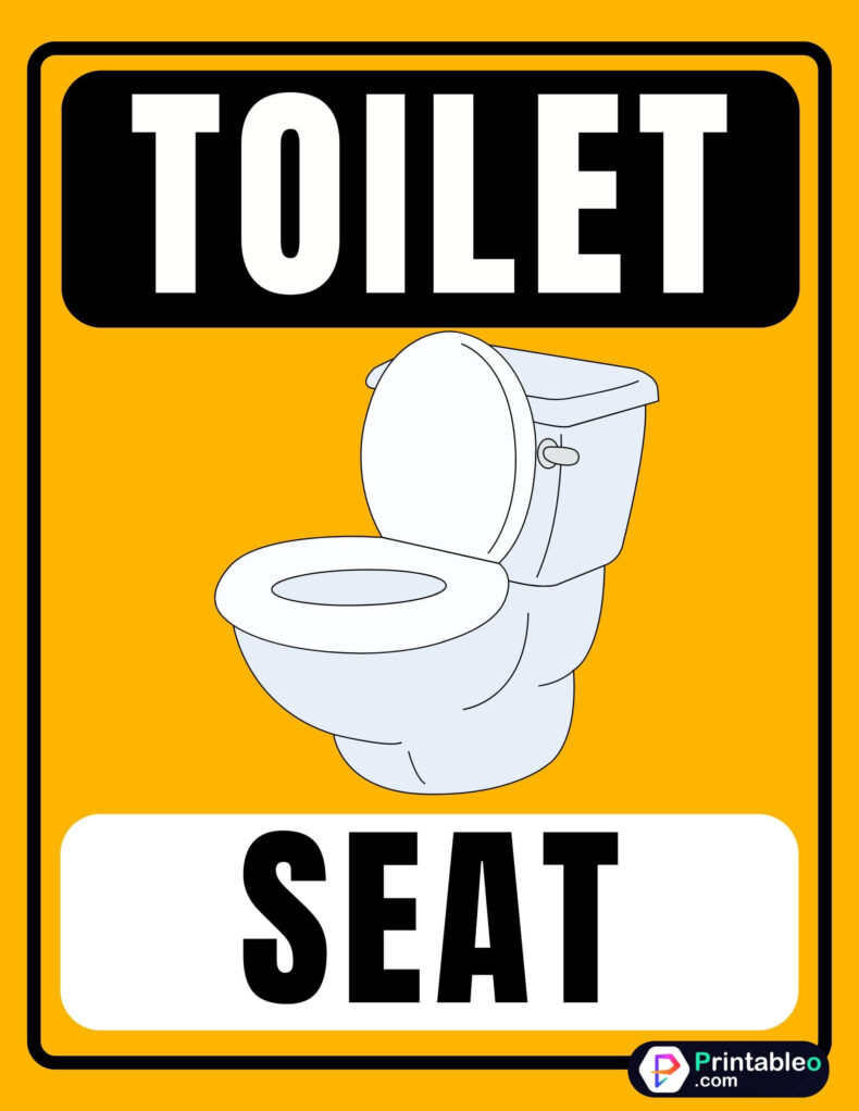 Toilet Seat Sign