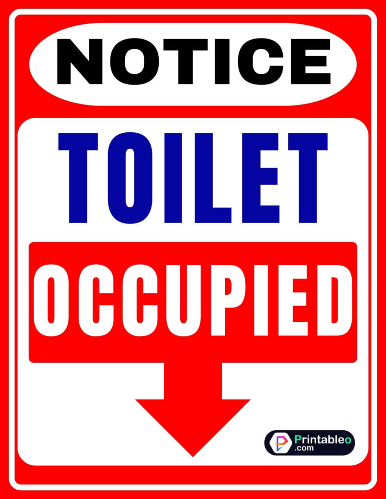 Toilet Sign Occupied
