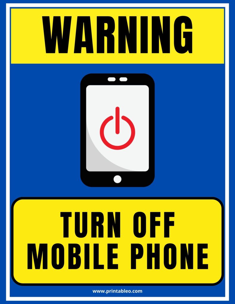 45+ Printable No Cell Phone Signs Download Free PDFs