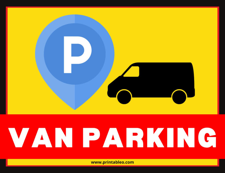 Van Parking Sign