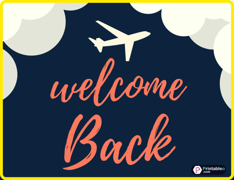Welcome Back Airport Signs