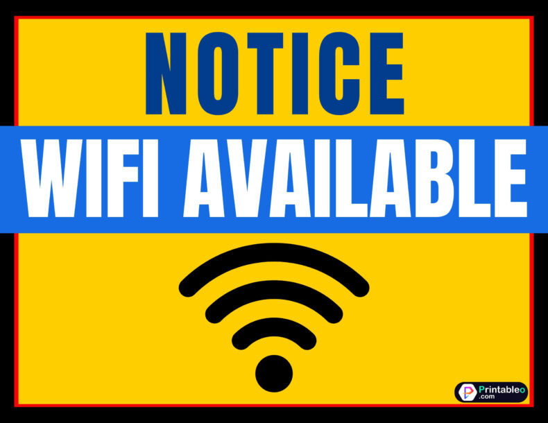 Wifi Available Sign