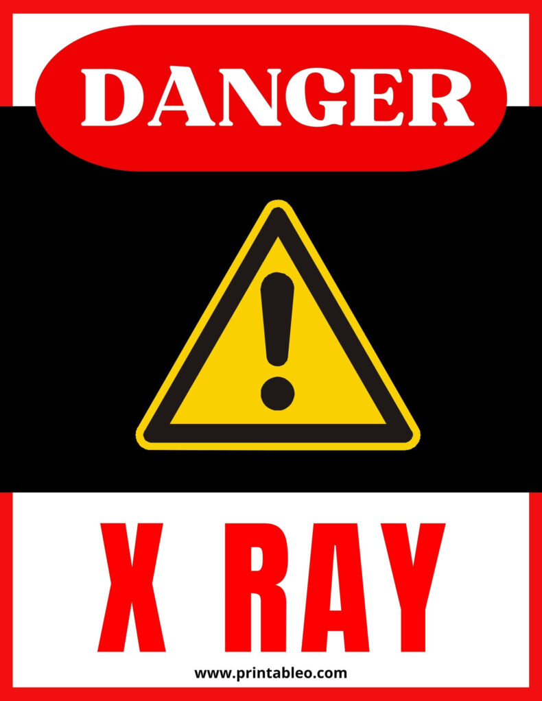 X Ray Danger Sign