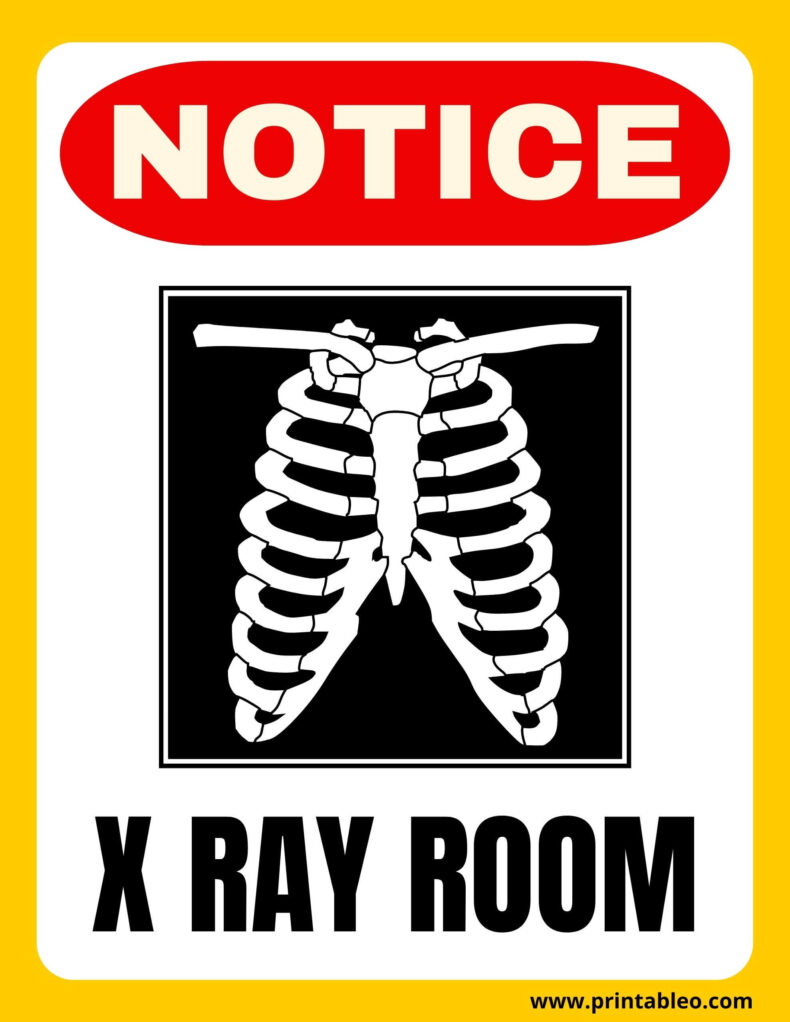 X Ray Room Sign