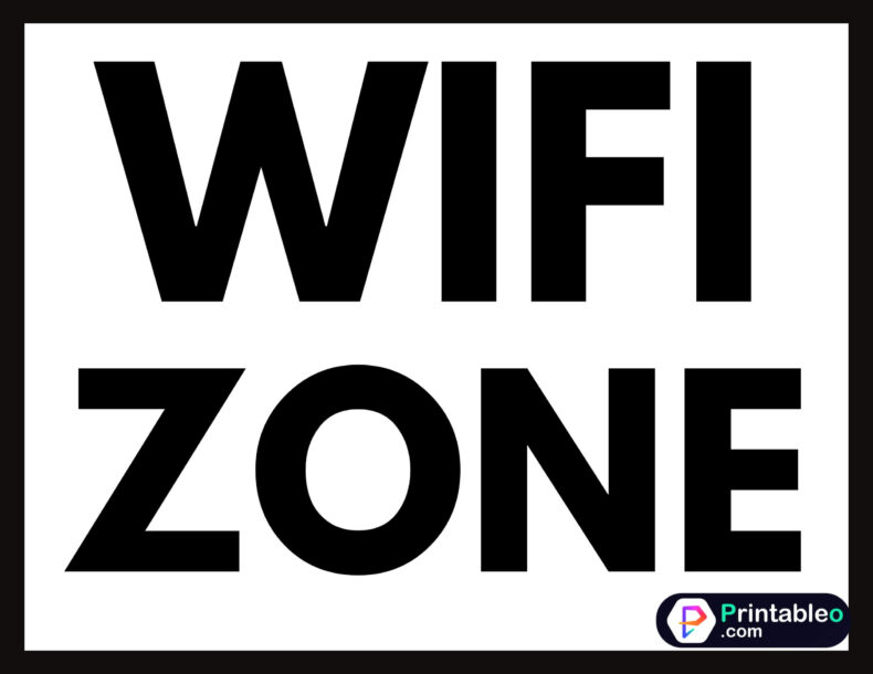 Black And White Wifi Signs