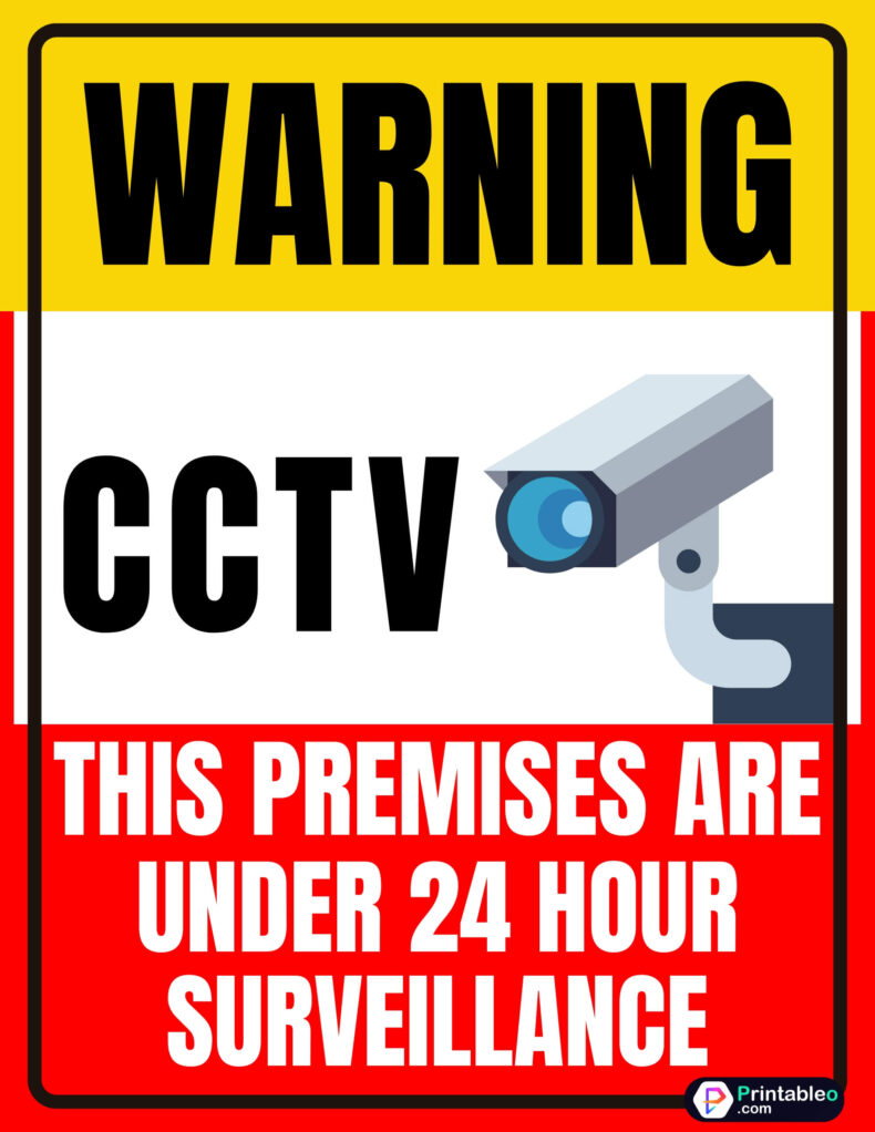 CCTV Camera Warning Signs