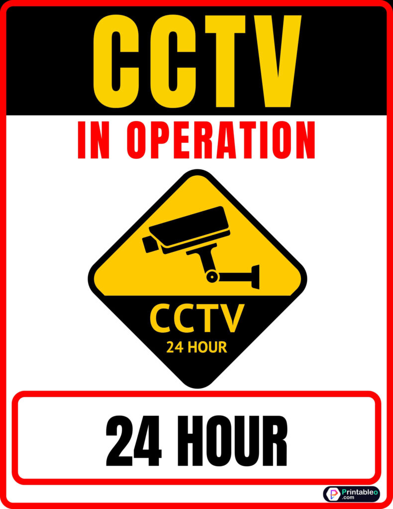 CCTV Security Signs