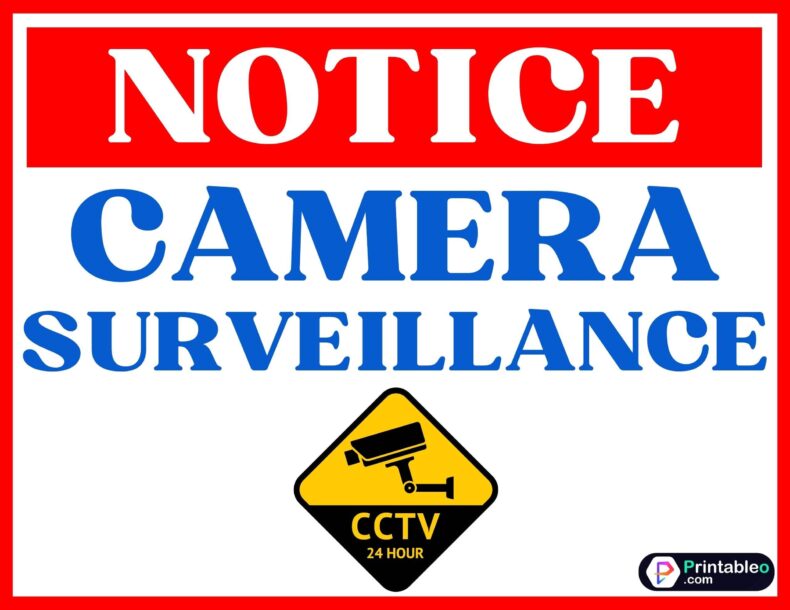 Camera Surveillance Sign