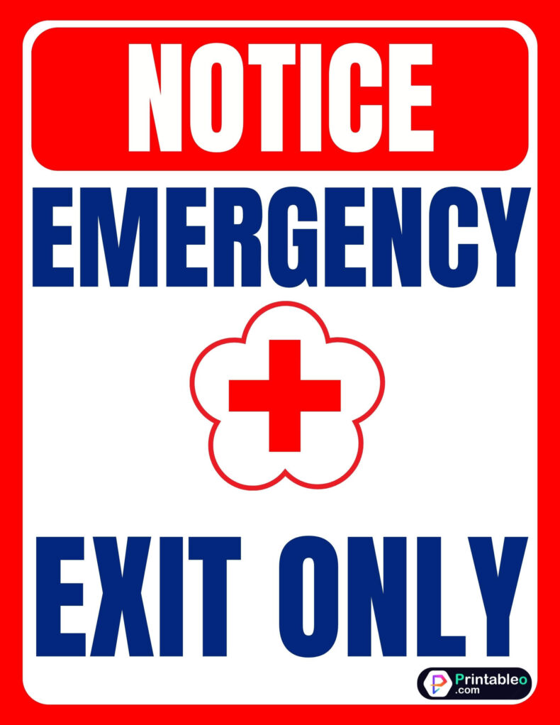Creative Emergency Exit Only Sign
