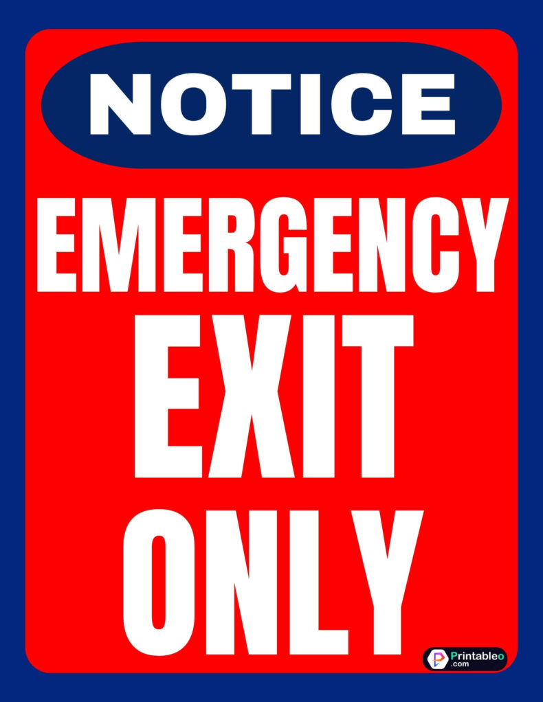 20 Printable Emergency Exit Sign Download Free Pdfs 1721