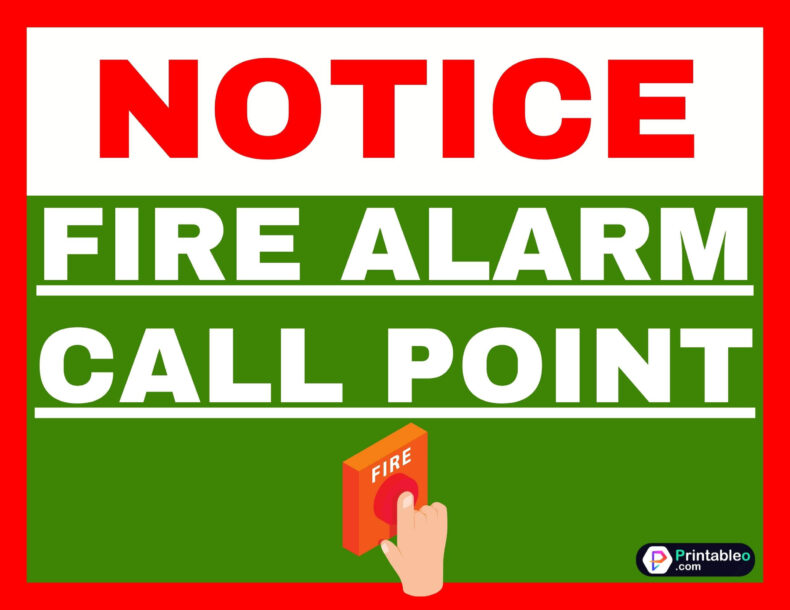 Fire Alarm Call point Signs
