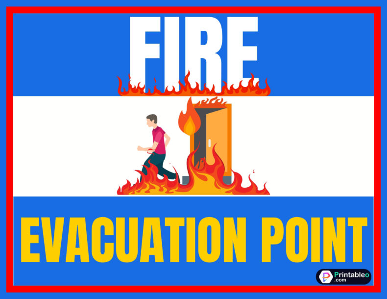 Fire Evacuation Point Sign