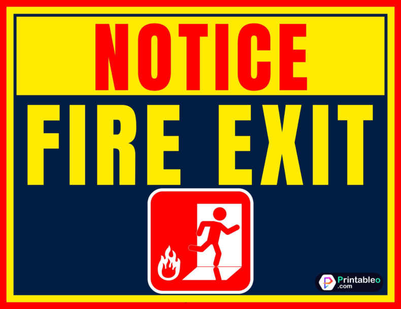 Fire Exit Sign Vector