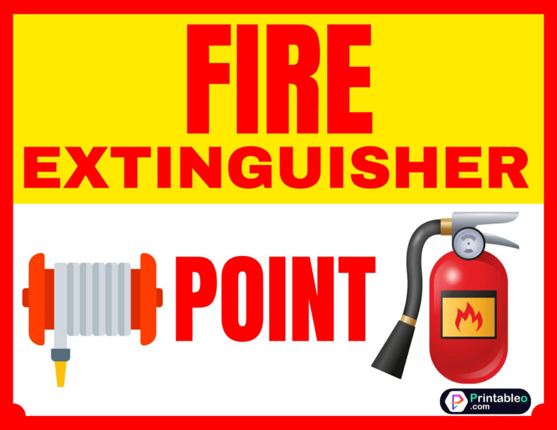 Fire Extinguisher Point Signs