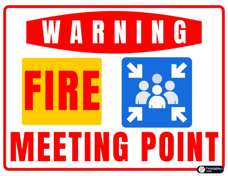 Fire Meeting Point Sign