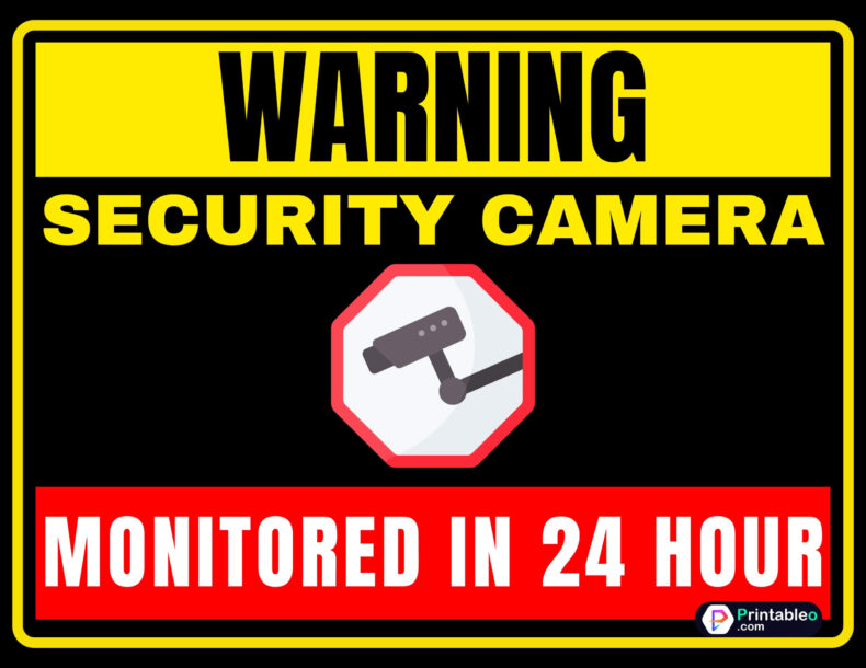 Free Printable Security Camera Signs