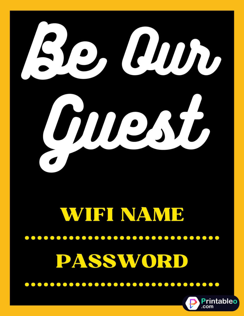Guest Wifi Sign