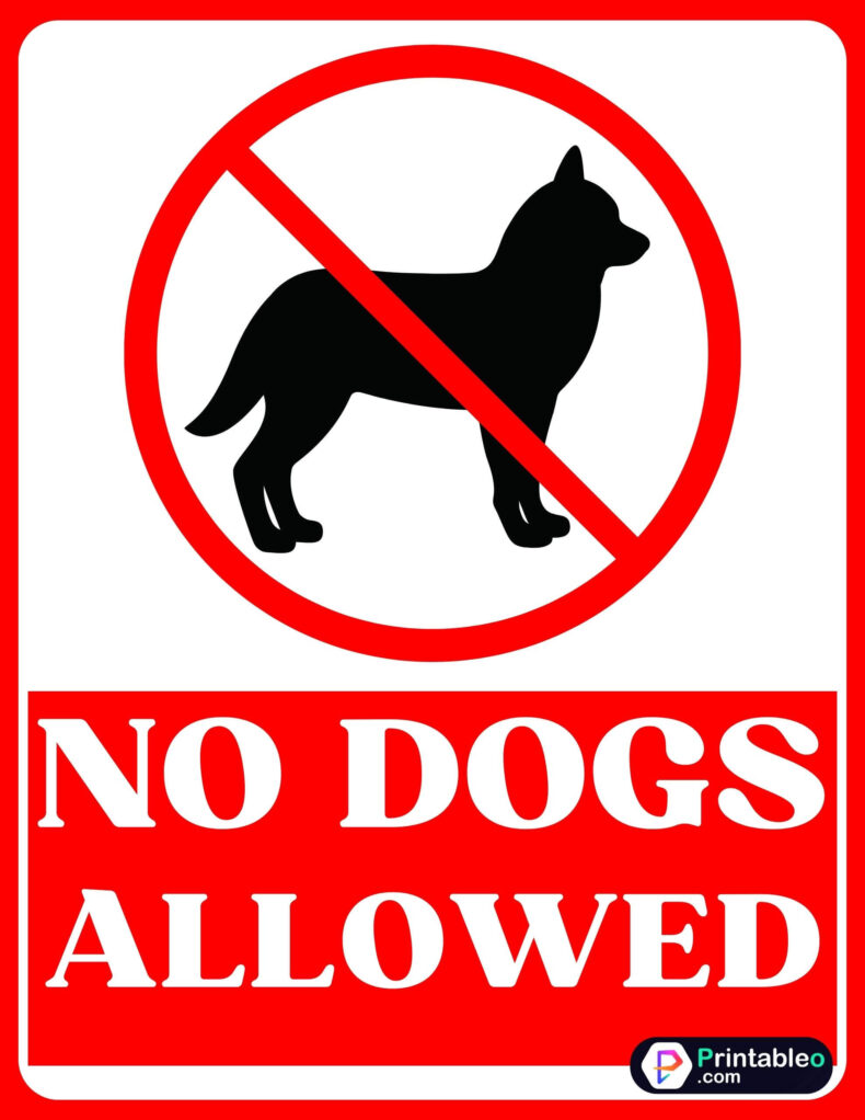 No Dogs Allowed Symbol