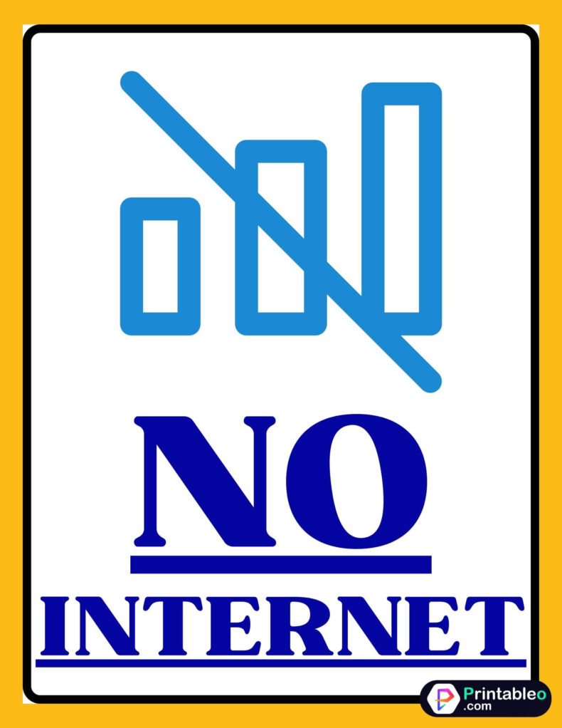 No Internet Sign