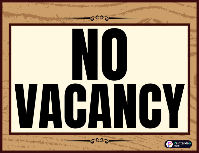 No Vacancy Farmhouse Sign