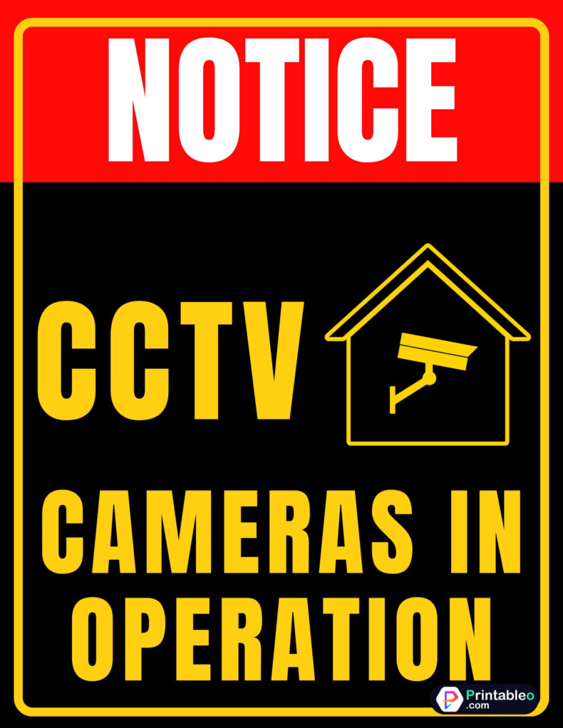 Free Printable Security Camera Signs Free Printable Security Camera Signs