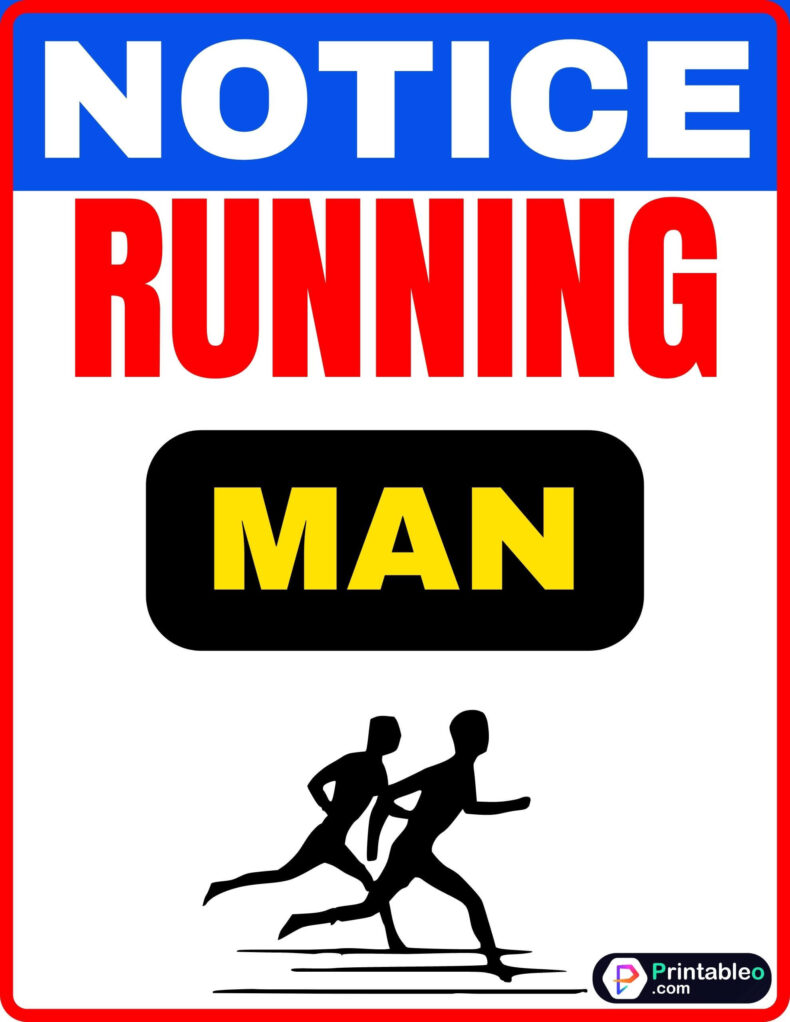 Running Man Sign
