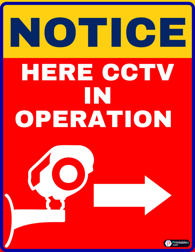 Small CCTV signs