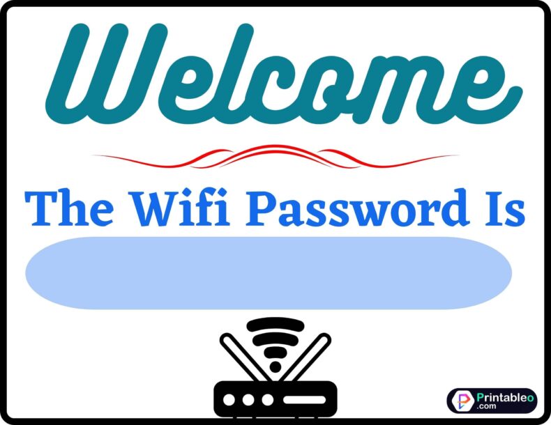 The wifi Password Is Sign