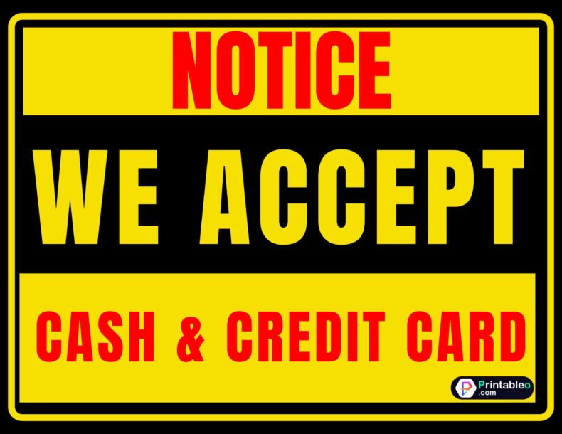 20 Printable Cash Only Sign Download FREE PDFs