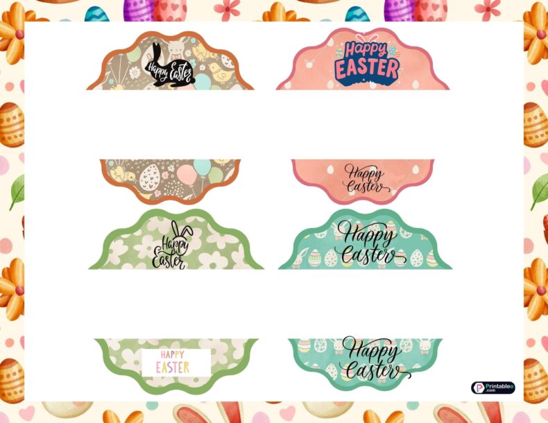 Happy Easter Name Tags
