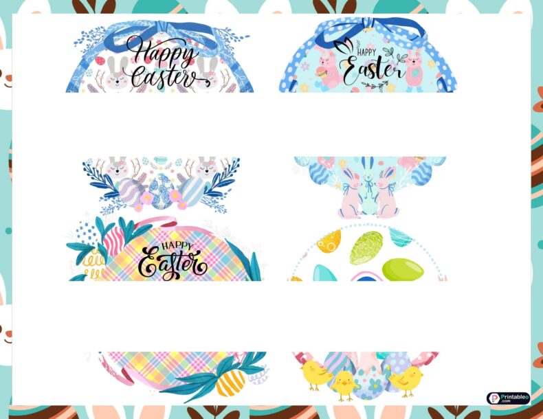Happy Easter Picture Name Tags