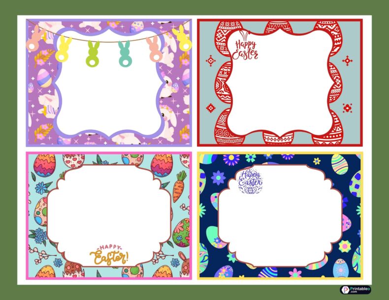 Happy Easter Theme Name Tags