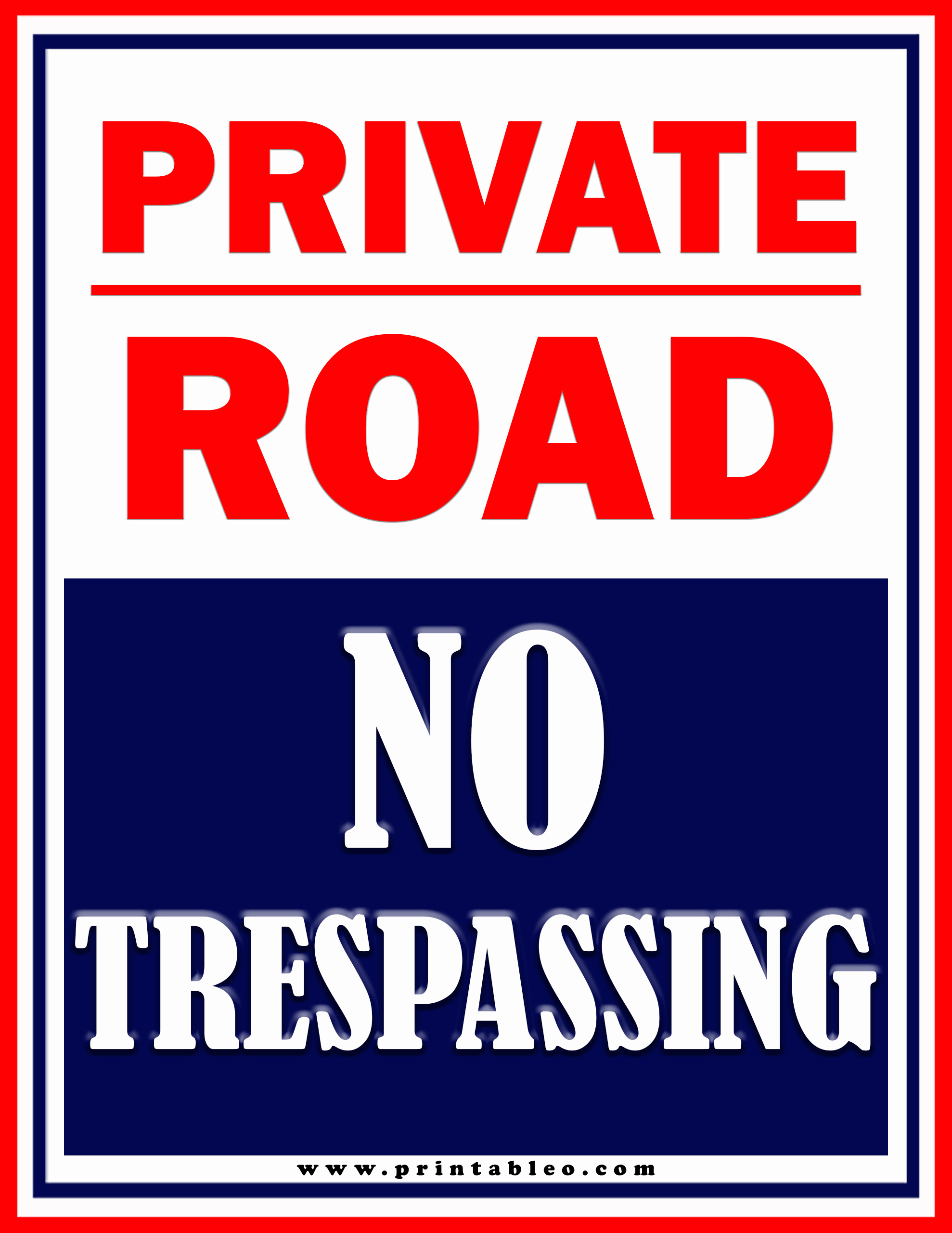 25 Printable No Trespassing Signs Free Download 0875