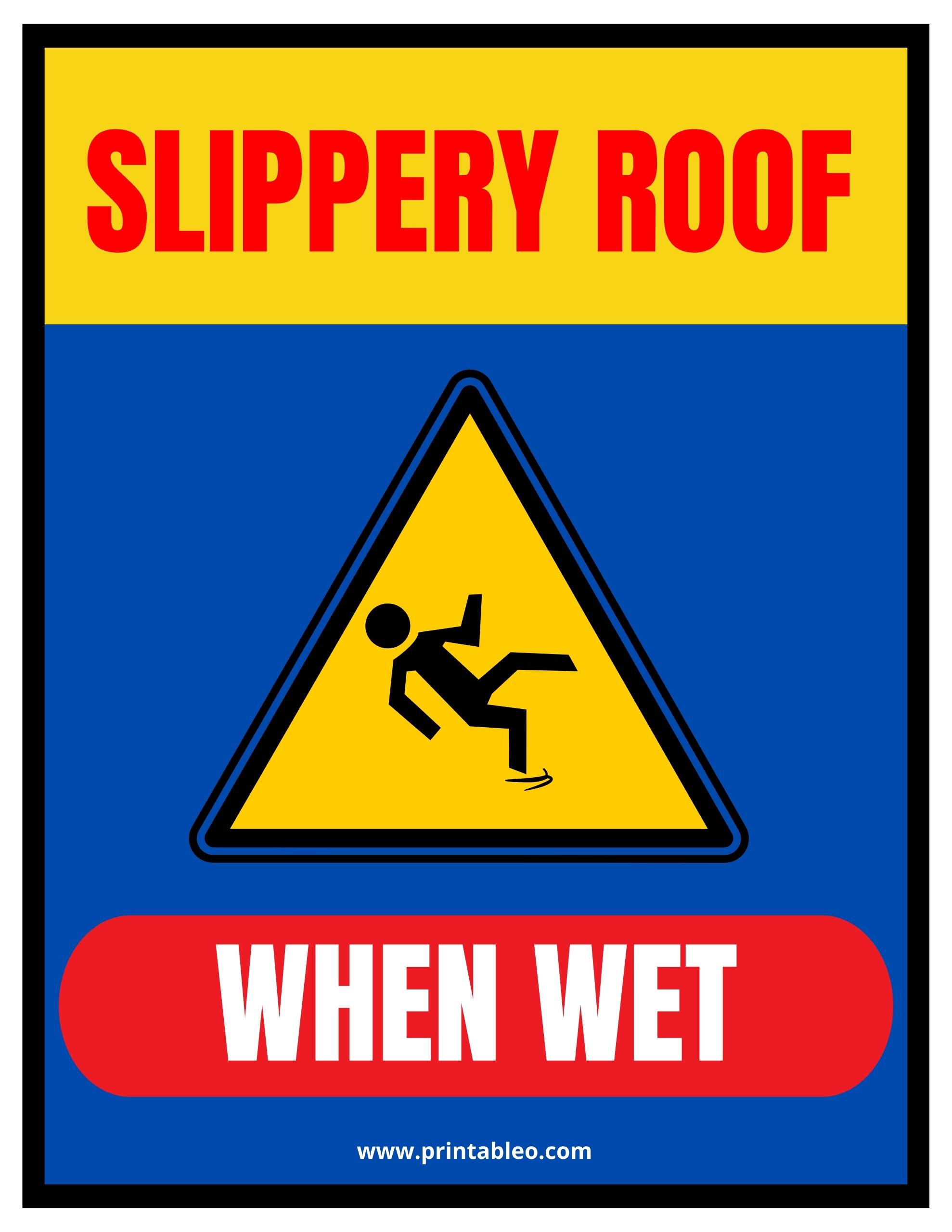 46+Slippery When Wet Signs Download FREE Printable PDFs