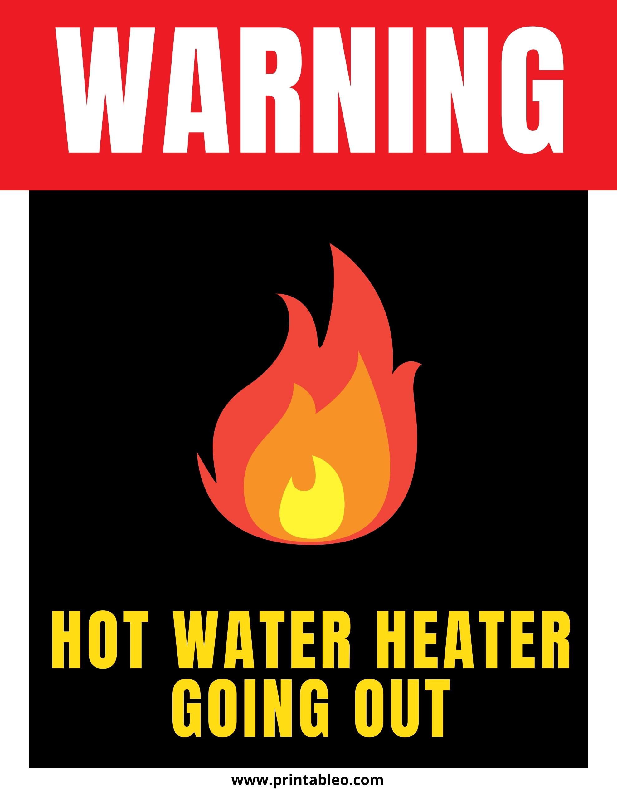 32+ Printable Hot Water Sign Templates