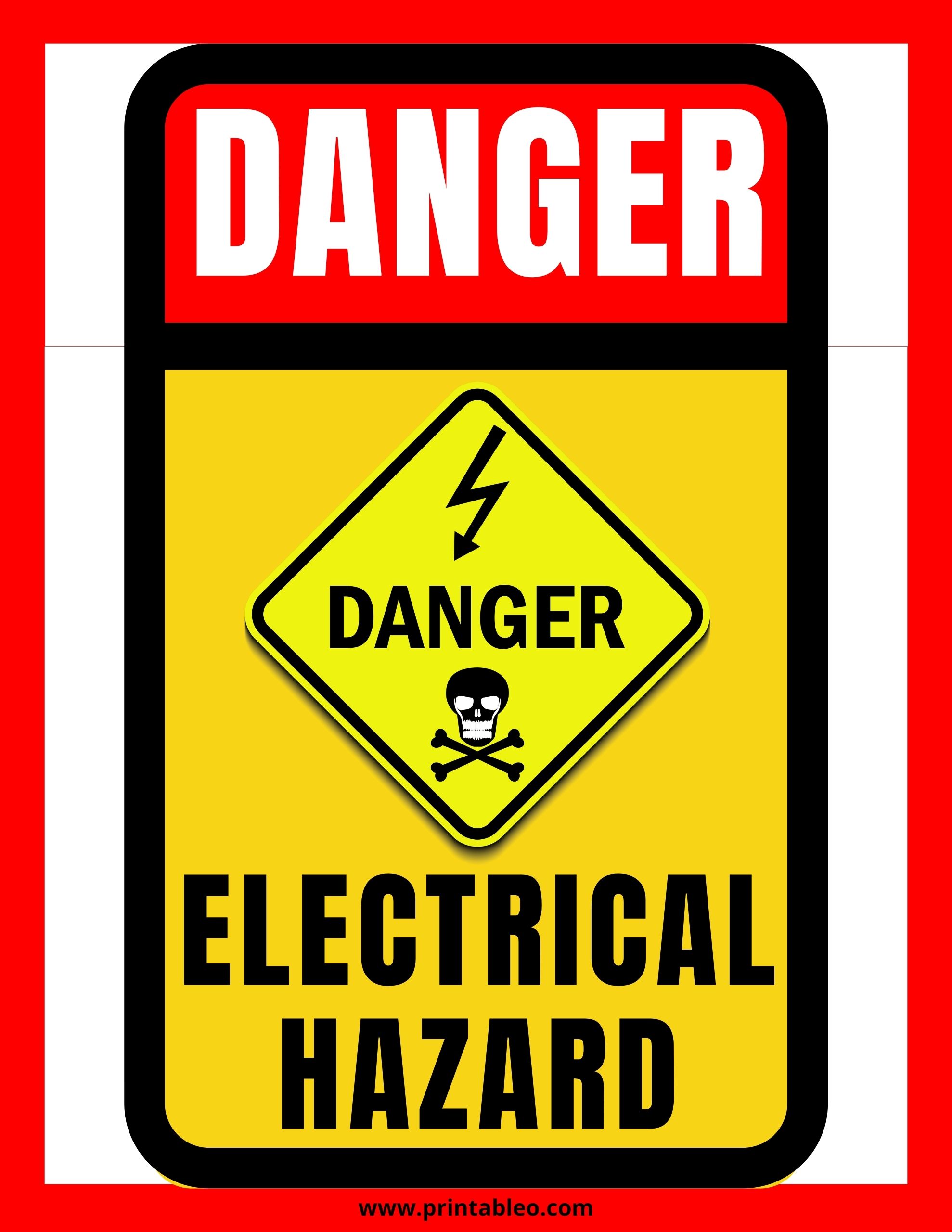 22+ Electrical Hazard Sign | Download FREE Printable PDFs.