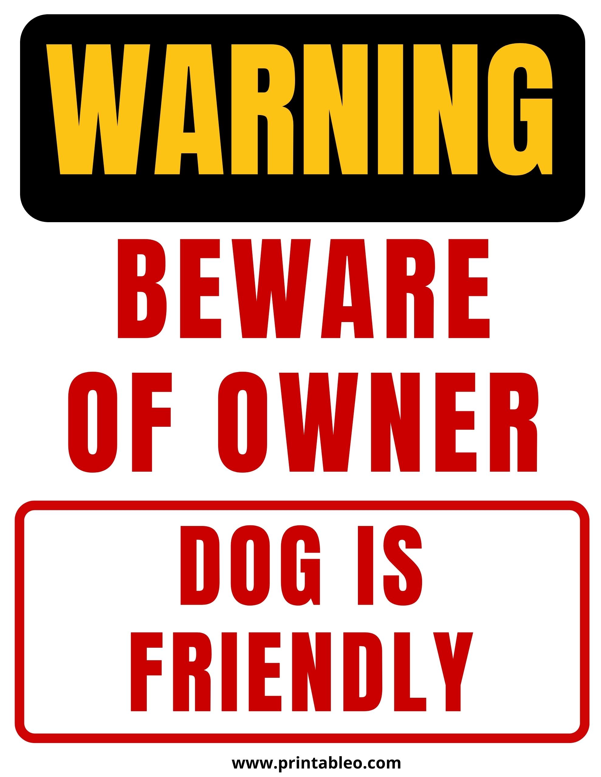 35+ Beware Of Dog Signs | Download Free Pintables