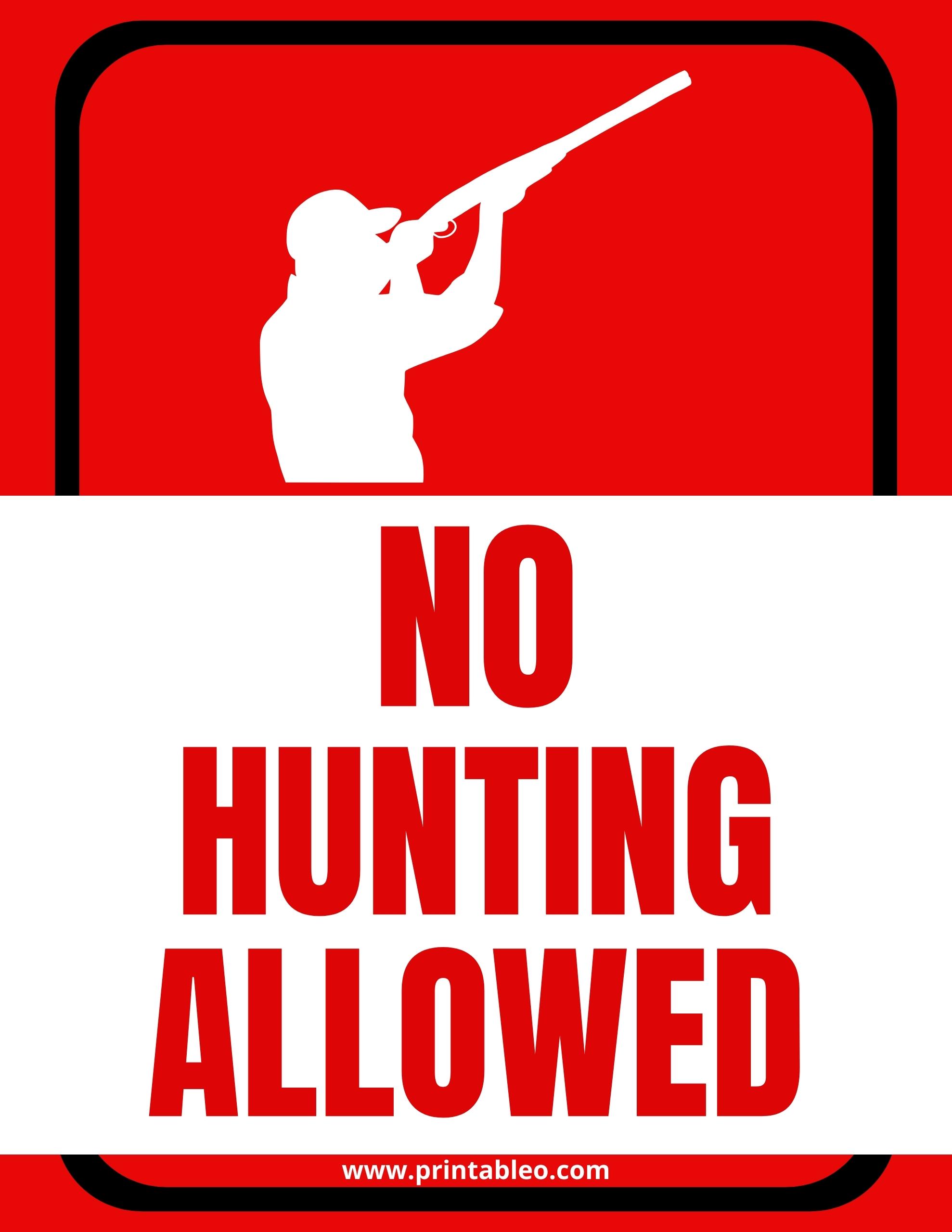 HY-KO # 806 10" X 14", Aluminum, No Hunting Signs - Quantity 40