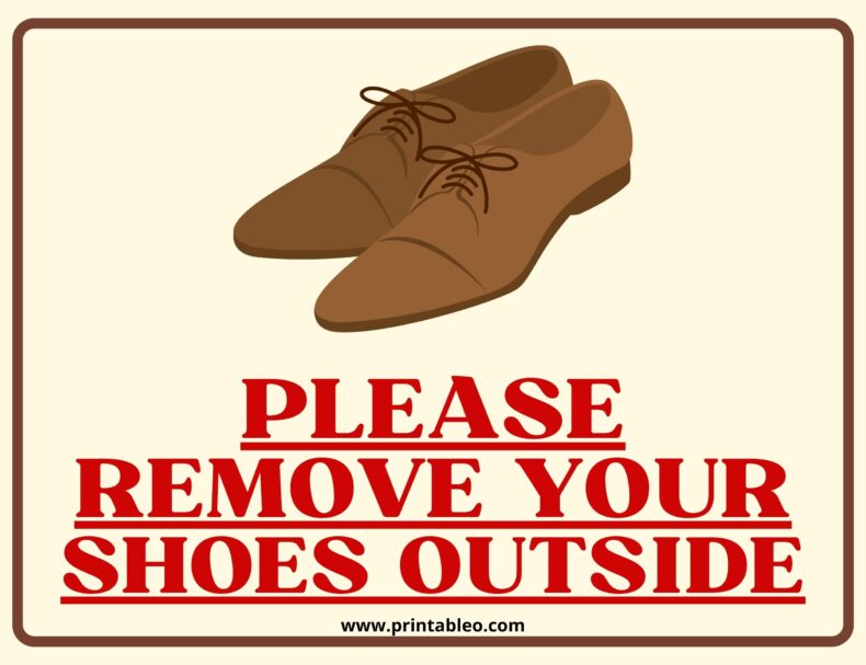 Please Remove Your Shoes Sign Printable Printable Word, 46% OFF