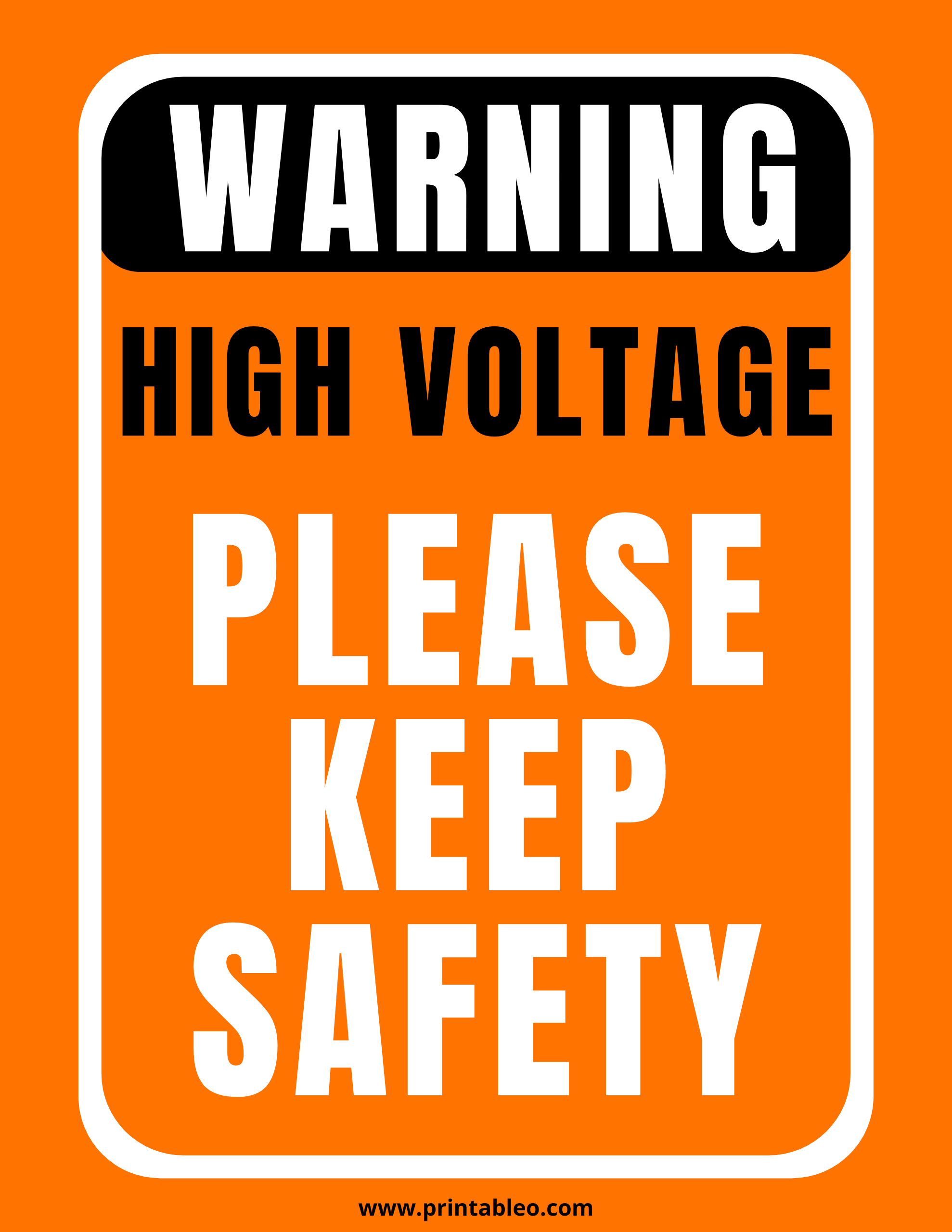 20 Printable Warning Safety Sign Free Pdf 0971