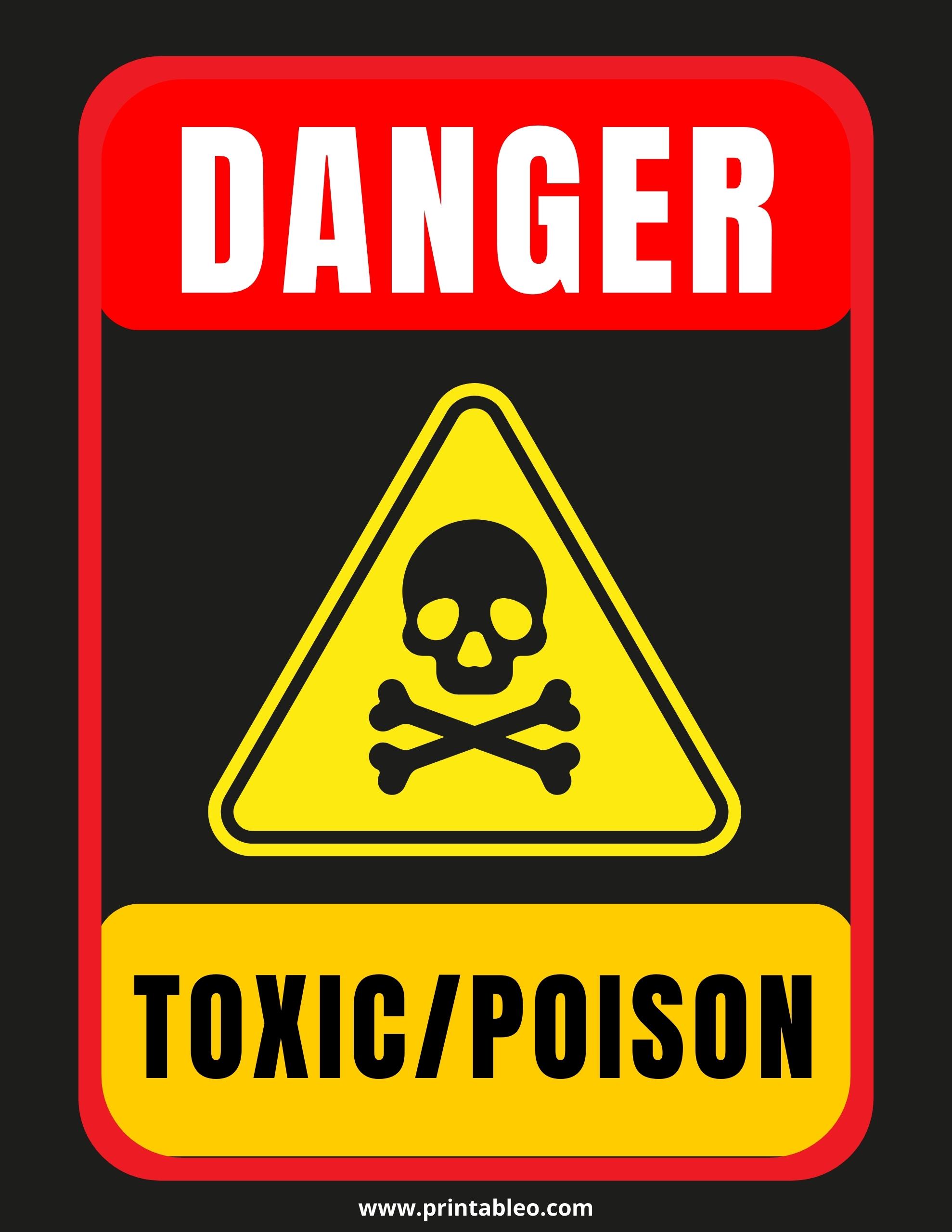 30+ Poison Signs | Download FREE Printable PDFs