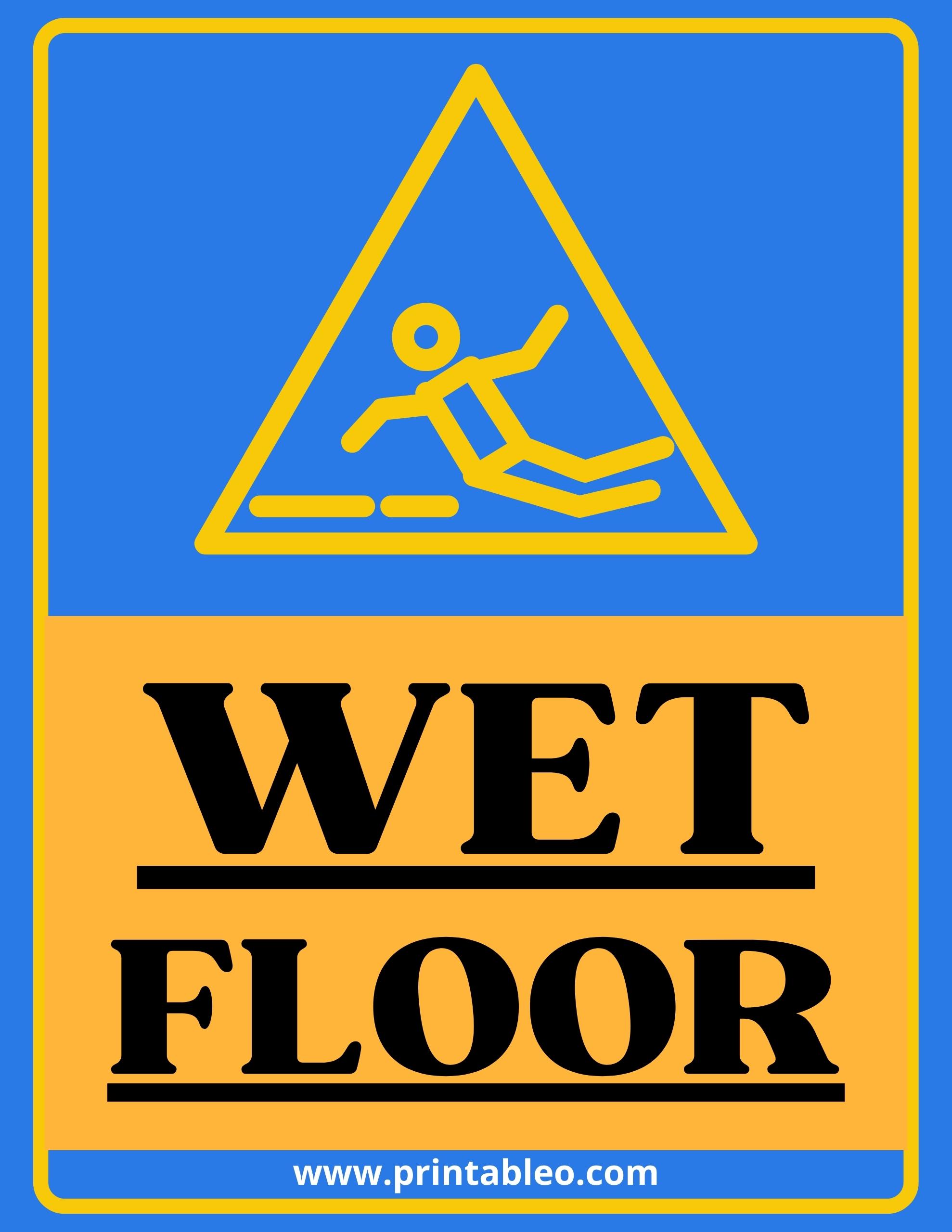 47+ Printable Wet Floor Signs Free Download