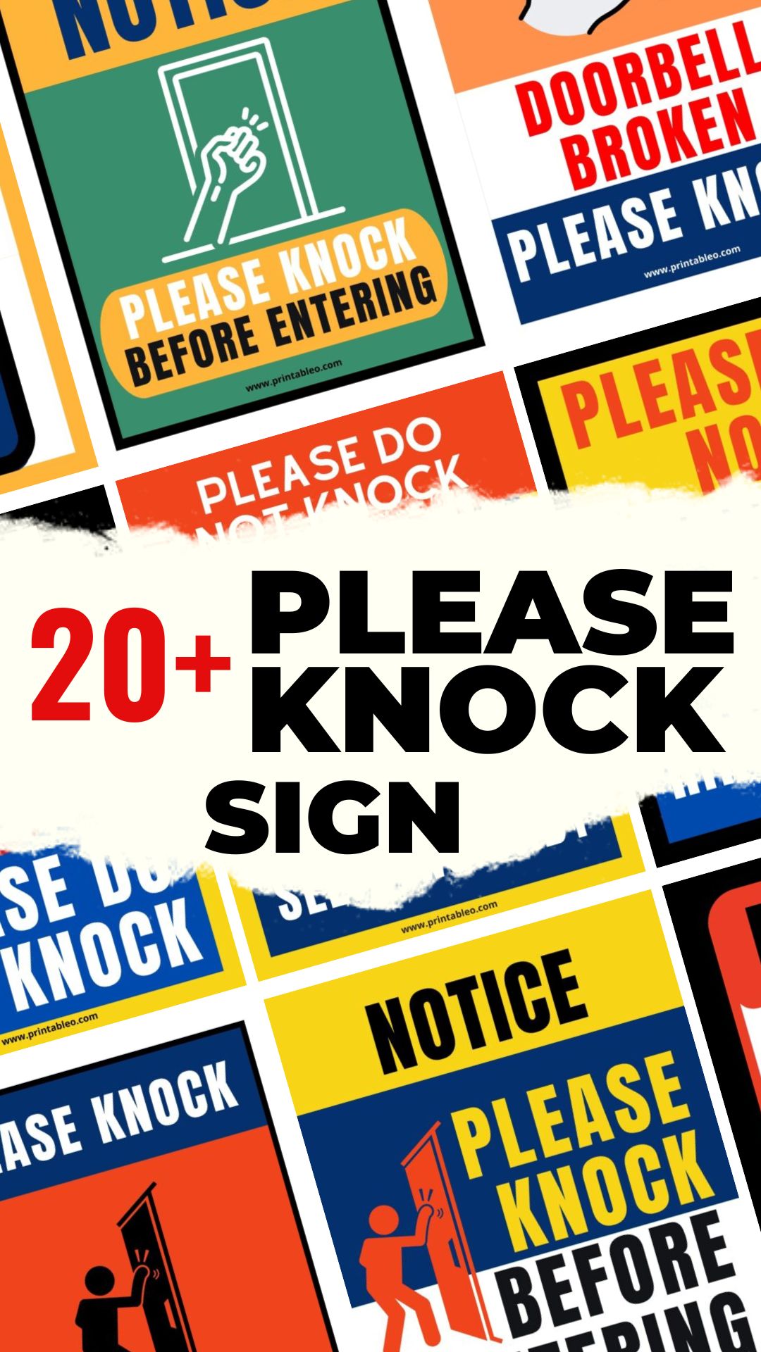 Please Knock Sign