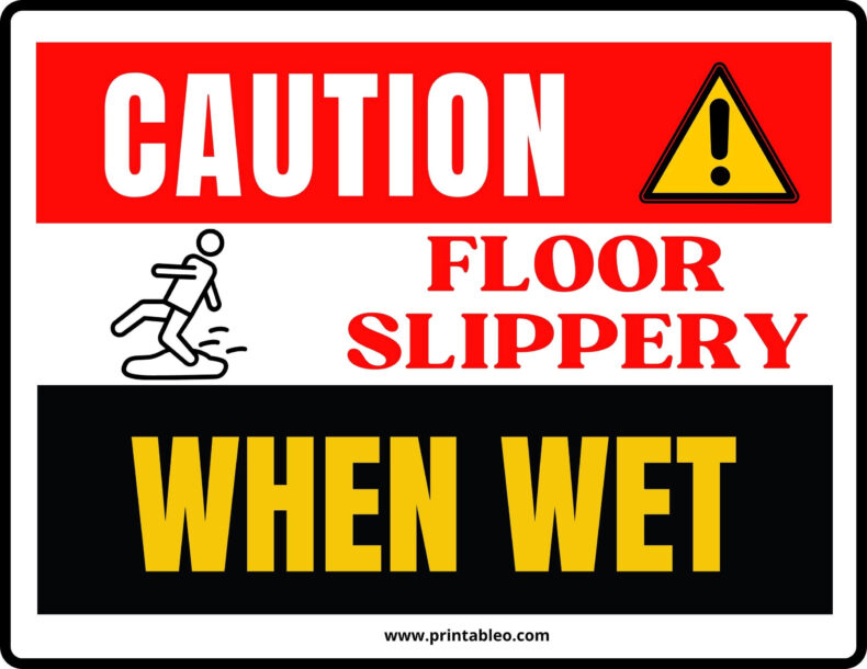 47+ Printable Wet Floor Signs | Free Download