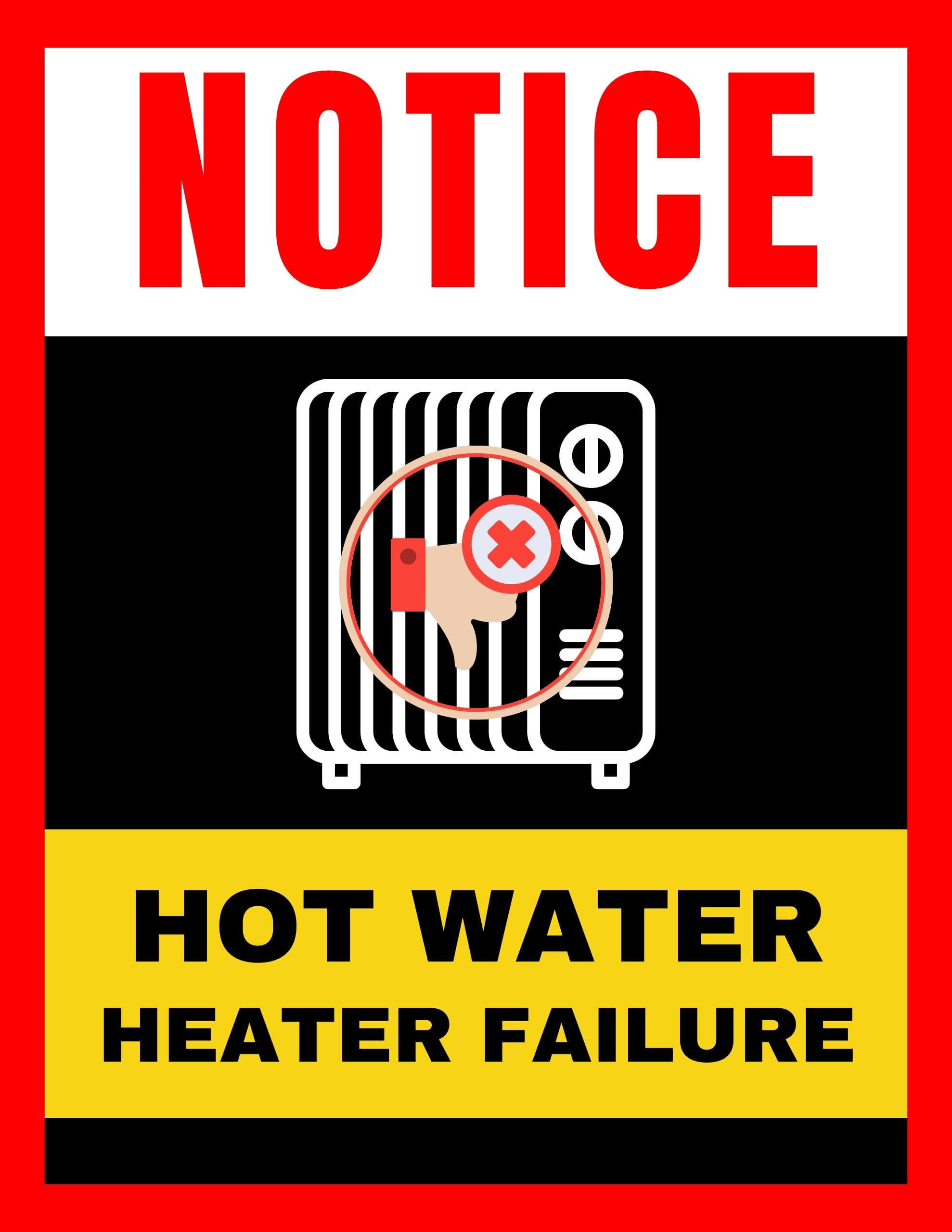 32+ Printable Hot Water Sign Templates